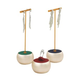 Gloden Metal Earring Jewellery Stand